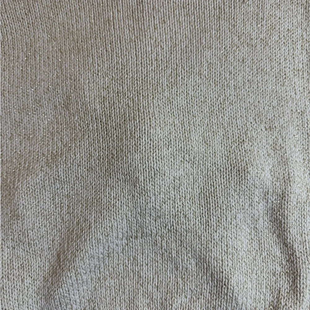 OshKosh B'gosh Beige Knotted Crop Sweater with Shimmer